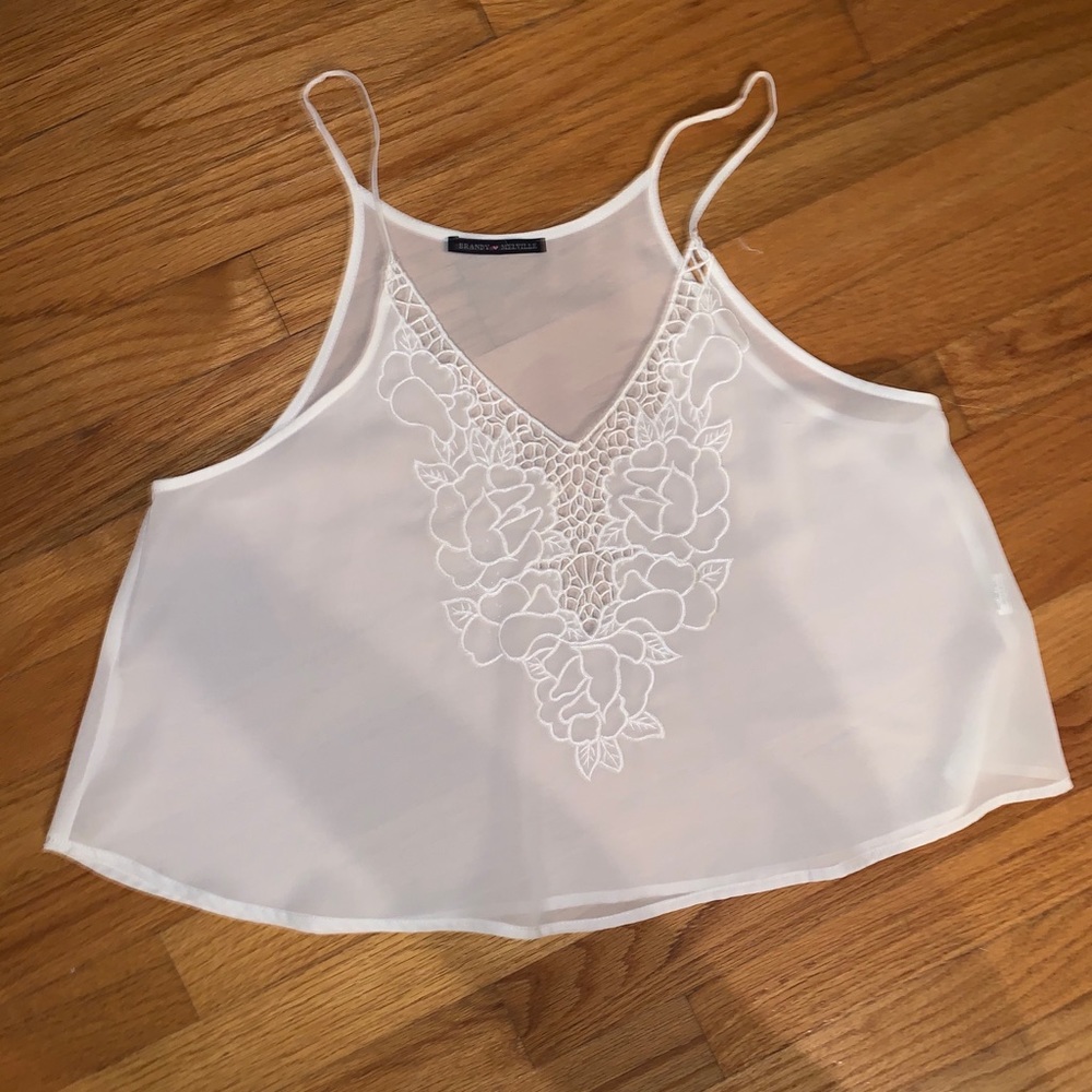 Brandy Melville white tank top